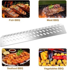 Stainless Steel Grill Heat Plate Shield for Bull Angus Brahma Models 4 Pack