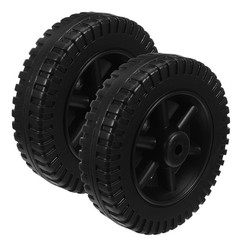 2 PCS Hollow Blow Molding Wheel Bbq Replacement Wheels Garden Tiller Plastic