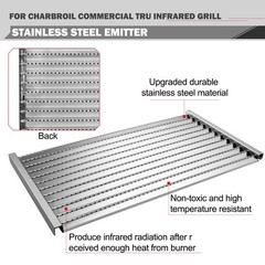 463242516 Emitter Plates for Charbroil Commercial Tru Infrared Grill Parts 3 …