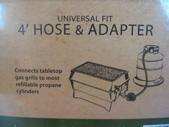 4′ TableTop Gas Grill Hose & Adapter Universal Fit To Most Propane Cylinders