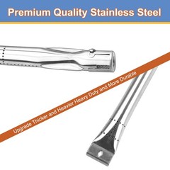 6 Pack 15 x 1 Stainless Steel Burner Replacement for Nexgrill 720-0737, 720-0744