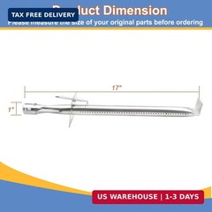 13001 Stainless Steel Vermont Castings Grill Burner, Pipe Burner Tube Replacemen