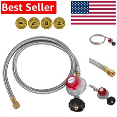 High-Pressure 5ft Propane Hose with QCC-1 Connector for Grilling and Heating