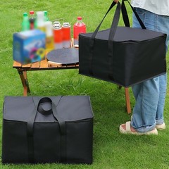 Large Capacity Insulated Storage Bag for Picnic Cookware and Drinks 38x30x23cm