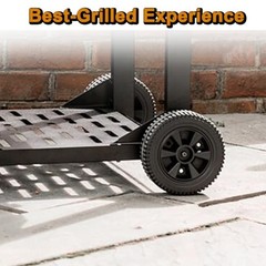 G437-0037-W1 463347519 Grill Wheels Replacement Parts 7 Inch Charbroil Wheels