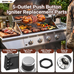 5-Outlet Grill Igniter Replacement Parts for Home Depot Nexgrill 720-0830 720-08