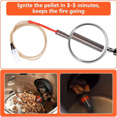 2 Pack Replacement Hot Rod Ignitor Kit for Pit Boss and Camp Chef Wood Pellet Gr