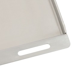 Stainless Steel Grill Plate Grill Griddle for Grill Replacement Part 48*34 cm