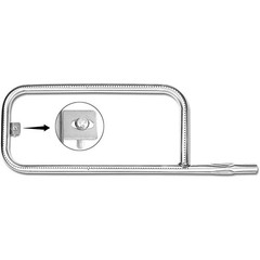 Grill Replacement Burner 52*19cm ForQ200/Q220/Q2000/Q2200 Silver