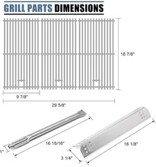 Grill Rebuild Kit Compatible KitchenAid 740-0780 720-0745B Burners Grates