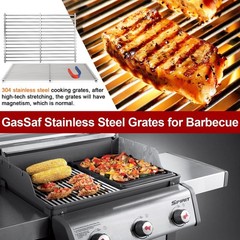 304SS Grill Grates 17.5 for Weber Spirit 300 and GS4 II 300, Cooking Grates 7…