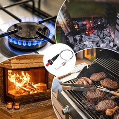 Grill Igniter, Long Nose BBQ Lighter – Upgraded Piezo Electric Push-Button Ig…