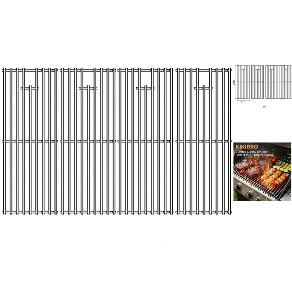 Easy-Clean Stainless Steel Grill Grates for Bull BBQ – Dimensions 19.25″x30″