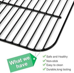 Porcelain Cooking Grid & Stainless Steel Heat Plates for Dyna-Glo 3-Burner