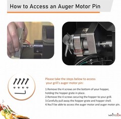 Replacement Auger Motor Shaft Nut & Bolt for Traeger/Pit Boss/Camp Chef/Z Gri…