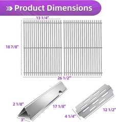 Stainless Steel 66095 Grill Grates Weber Genesis II Replacement