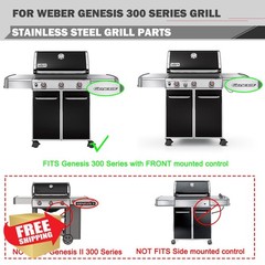 Genesis E-330 Grill Parts 4 Burners Flavorizer Bars Heat Deflector