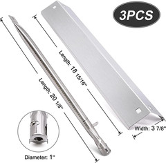 Grill Replacement Parts Kit Heat Plates Burners Ignitor Fits Chargriller Models