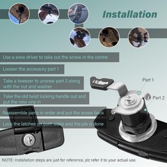 Easy-Install LEER Twist Handle Kit Replacement for 100XL & 700 – 2 Keys Included