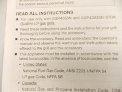 Stok Quattro SGA7040 4 Burner Natural Gas Conversion Kit, SGP4033N SGP4333SB