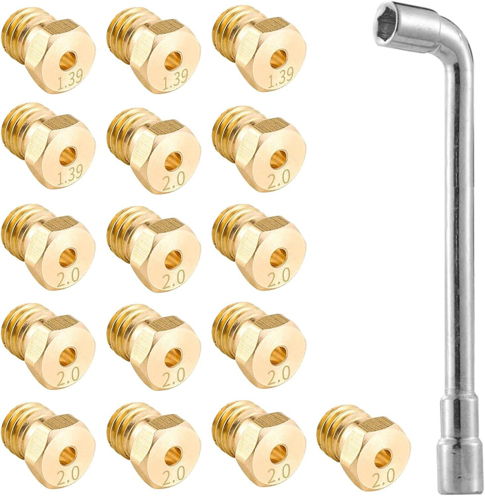 Natural Gas Orifice Nozzle Conversion Kit Compatible with Blackstone 28 Inch and