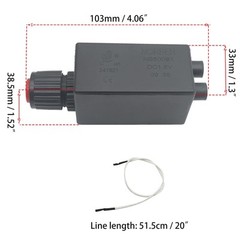 Electronic Push Button Pulse Igniter with Wire for Patio Heaters Gas Firepits