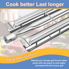 Stainless Steel Burner Tube Gas Grill Replacement Parts for Select Viking VGB…