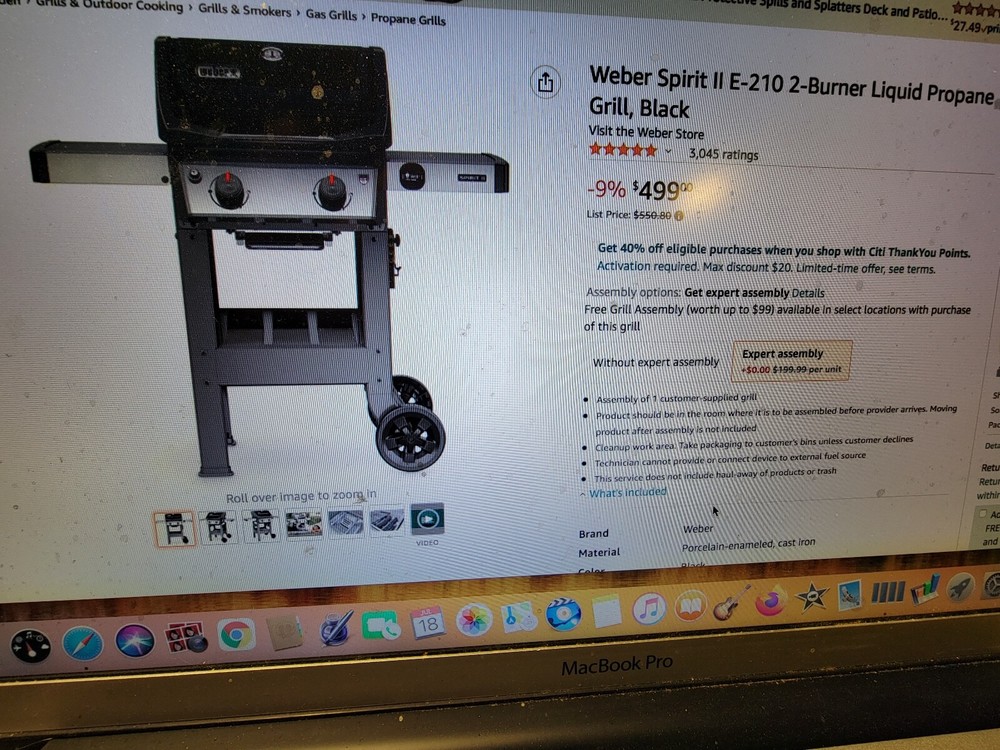 weber spirit ii e-210, brand new, never used, assembled. Includes $51 tax I paid