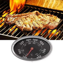 Black Grill Lid Thermometer Heat Indicator Replacement for Grill Master Nexgrill