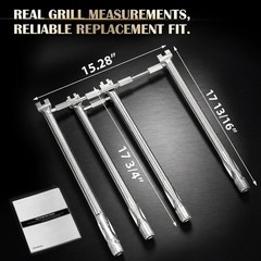 Spirit e330 Burner Tube Set for Weber Spirit 330, Spirit 335, Spirit 300 Series
