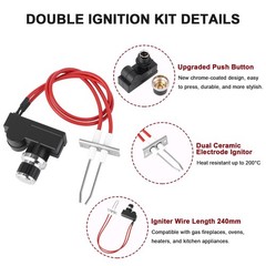 Universal Double Ignition Kit Electronic Igniter, Upgraded Touch Button Propa…