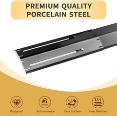 Universal Grill , Adjustable Heat Shield Tent, Burner Covers, Flame Tamer for…