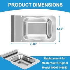 Wood Chip Tray Replacement for Masterbuilt 30/40-Inch Smokers 9007140023