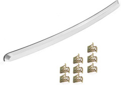 Front Hood Molding Trim Moulding Chrome, Compatible with GMC Sierra 1500 Truck,