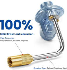 Propane Adapter Hose and Gas Grill Regulator 3 FT Fit for Blackstone 17”, 22” Ta