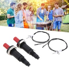 2pcs Universal Piezo Spark Ignition Cable Push Button Igniter For Gas BBQ Stove