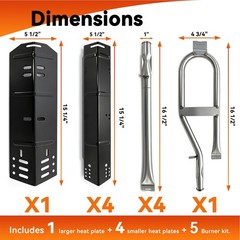 DynaGlo 5 Burner DGH485CRP DGH474CRP 4 Burner DGH450CRP Heat Plate Repair Kit