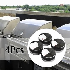 4xGas Grill Control Knobs Replacement Fits BBQ Gas Grills For Oven, Stove Round