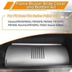 Comviee Flame Broiler Kit For Pit Boss 700 Series Pellet Grills Slide Cover And