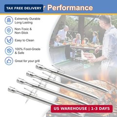 13001 Stainless Steel Vermont Castings Grill Burner, Pipe Burner Tube Replacemen