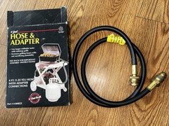 Char-Broil 4184623 4′ Propane Hose & Adapter Kit for Propane Grills New in Box