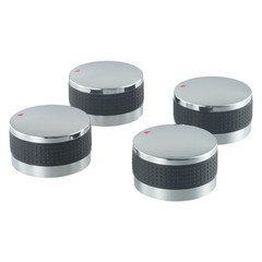 4xGas Grill Control Knobs Replacement Fits BBQ Gas Grills For Oven, Stove Round