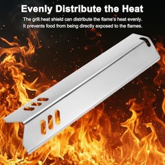 3-Pack Grill Heat Plates Replacement Parts for Dyna-Glo, 15″ Stainless Steel