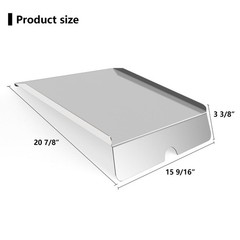 22″ Stainless Steel Drip Pan Heat Baffle Replacement for Traeger 22 Series,Tr…