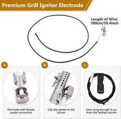 Grill Replacement Parts for Charbroil Advantage 4 Burner 463344116, Cast Iron Gr