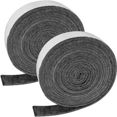 2Pcs High Temp BBQ Smoker Gasket Replacement, Self-Stick Felt 15ft Long, 7/8″ Wi