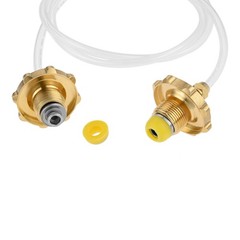 2pc Liquefied Gas Connector & Hose To Inflate Two Gas Tanks With Each Other Kit