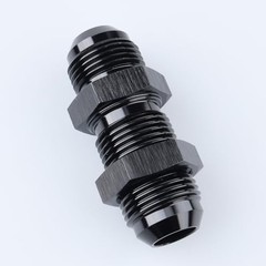-12 AN Male Flare Straight Bulkhead Fitting Adapter Aluminum 12AN Black 0