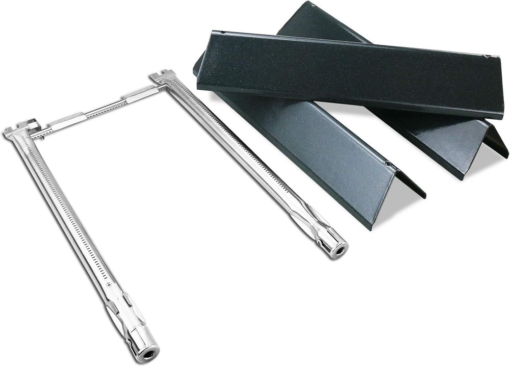 Uniflasy 7635 Flavorizer Bars and 69785 Grill Burner Tubes for Weber Spirit I &