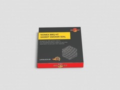 Grey Gasket for BBQ Smokers – High Temp Self-Stick Seal 1″ x 1/4″
